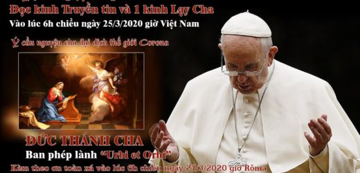 Đức Thánh Cha Ban Phép Lành “Urbi et Orbi”