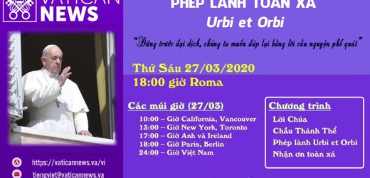 Hướng Dẫn Nhận Phép Lành Tòa Thánh Kèm Ơn Toàn Xá