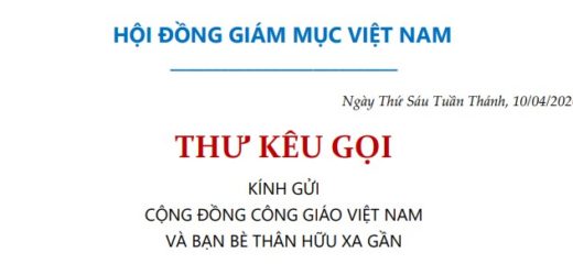 Thư Kêu Gọi Ngày Thứ Sáu Tuần Thánh Của Hội đồng Giám Mục Việt Nam