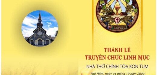Thiệp Mời Phong Chức Linh Mục (01/10/2020)