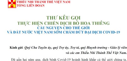 Thiếu Nhi Thánh Thể Việt Nam: Thư Kêu Gọi Thực Hiện Chiến Dịch Bó Hoa Thiêng