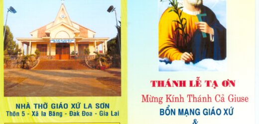 Thiệp Mời 100 Năm Thành Lập Giáo Xứ La Sơn