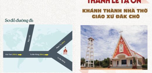 Thiệp Mời Thánh Lễ Làm Phép Và Khánh Thành Nhà Thờ Đăk Chô