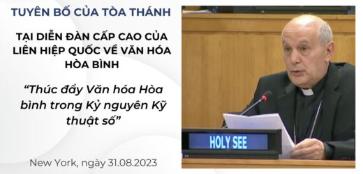 Tuyên Bố Của Tòa Thánh Tại Diễn Đàn Liên Hiệp Quốc Về Văn Hóa Hòa Bình Năm 2023