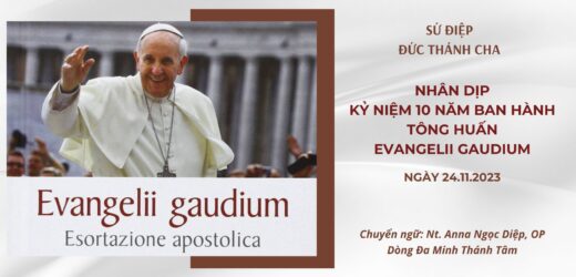 Sứ Điệp Đức Thánh Cha Nhân Dịp Kỷ Niệm 10 Năm Ban Hành Tông Huấn Evangelii Gaudium