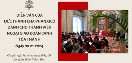 Diễn Văn Của Đức Thánh Cha Phanxicô Dành Cho Thành Viên Ngoại Giao Đoàn Cạnh Tòa Thánh, Năm 2024