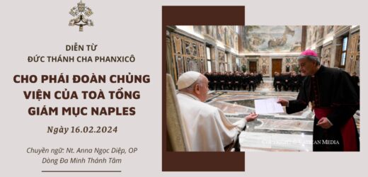 Diễn Từ Đức Thánh Cha Dành Cho Phái Đoàn Chủng Viện Toà Tổng Giám Mục Naples