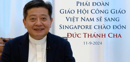 Phái Đoàn Giáo Hội Công Giáo Việt Nam Sẽ Sang Singapore Chào Đón Đức Thánh Cha Ngày 11/9/2024