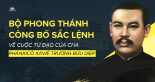 Bộ Phong Thánh Công Bố Sắc Lệnh Về Cuộc Tử Đạo Của Cha Phanxicô Xaviê Trương Bửu Diệp