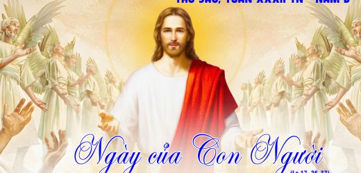 15.11.2024 – Thứ Sáu Tuần XXXII Thường Niên – Ngày Của Con Người