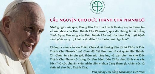 Hội Đồng Giám Mục Việt Nam Cầu Nguyện Cho Đức Thánh Cha Phanxicô