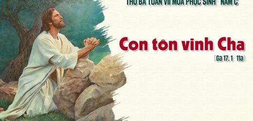 03.06.2025 – Thứ Ba Tuần VII Phục Sinh – Con Tôn Vinh Cha (Ga 17,1-11a)