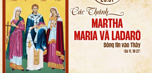 29.07.2025 – Các Thánh Mácta, Maria Và Ladarô – Sống Tin Vào Thầy (Mt 13,31-35)