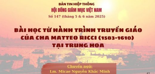 Bài Học Từ Hành Trình Truyền Giáo Của Cha Matteo Ricci (1583 – 1610) Tại Trung Hoa