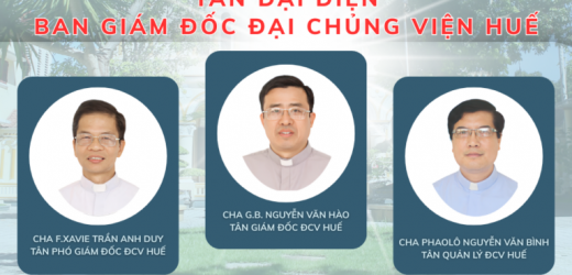 ĐCV Huế: Video Nghi Thức Công Bố Tân Đại Diện Ban Giám Đốc Đại Chủng Viện Huế