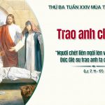 16.09.2025 – Thứ Ba Tuần XXIV Thường Niên – Trao Anh Cho Mẹ (Lc 7,11-17)