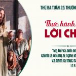 23.09.2025 – Thứ Ba Tuần XXV Thường Niên – Thực Hành Lời Chúa (Lc 8,19-21)