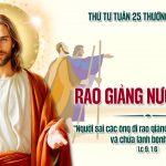 24.09.2025 – Thứ Tư Tuần XXV Thường Niên – Rao Giảng Nước Chúa (Lc 9,1-6)