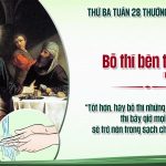 14.10.2025 – Thứ Ba Tuần XXVIII Thường Niên – Bố Thí Bên Trong (Lc 11,37-41)