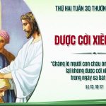 27.10.2025 – Thứ Hai Tuần XXX Thường Niên – Được Cởi Xiềng Xích (Lc 13,10-17)
