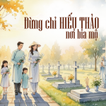Đừng Chỉ Hiếu Thảo Nơi Bia Mộ!