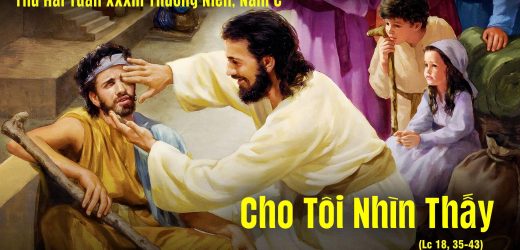 17.11.2025 – Thứ Hai Tuần XXXIII Thường Niên, Năm C – Cho Tôi Nhìn Thấy (Lc 18,35-43)