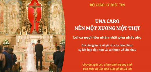 Una Caro – Nên Một Xương Một Thịt: Ghi Chú Của Bộ Giáo Lý Đức Tin Về Giá Trị Của Hôn Nhân Nhất Phu Nhất Phụ