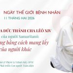 Sứ Điệp Ngày Thế Giới Bệnh Nhân Năm 2026 – Lòng Trắc Ẩn Của Người Samaritanô: Yêu Thương Bằng Cách Mang Lấy Nỗi Đau Của Người Khác