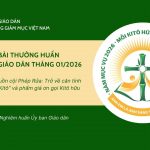 Ủy Ban Giáo Dân – Thường Huấn Tháng 01/2026: Ánh Sáng Từ Nguồn Cội Phép Rửa