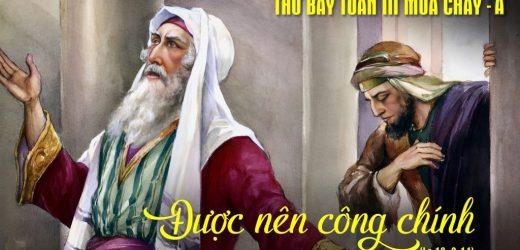 14.03.2026 – Thứ Bảy Tuần III Mùa Chay, Năm A – Được Nên Công Chính (Lc 18,9-14)