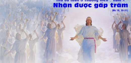26.05.2026 – Thứ Ba Tuần VIII Thường Niên, Năm A – Nhận Được Gấp Trăm (Mc 10,28-31)