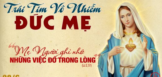 13.06.2026 – Thứ Bảy – Lễ Trái Tim Vô Nhiễm Đức Mẹ – Ghi Nhớ Trong Lòng (Lc 2,41-51)