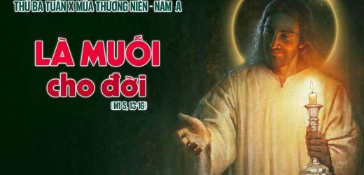 08.06.2026 – Thứ Ba Tuần X Thường Niên, Năm A – Là Muối Cho Đời (Mt 5,13-16)