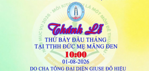 Video: Thánh Lễ Thứ Bảy Đầu Tháng 8.2026 Tại Trung Tâm Hành Hương Đức Mẹ Măng Đen