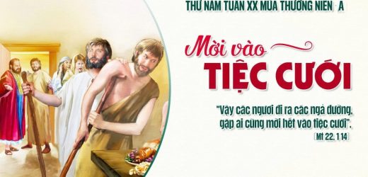 20.08.2026 – Thứ Năm Tuần XX Thường Niên, Năm A – Mời Vào Tiệc Cưới (Mt 22,1-14)