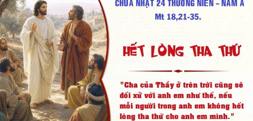 Chúa Nhật XXIV Thường Niên, Năm A (13.09.2026) – Hết Lòng Tha Thứ  (Mt 18,21-35)