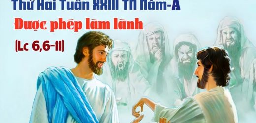 07.09.2026 – Thứ Hai Tuần XXIII Thường Niên, Năm A – Được Phép Làm Lành (Luca 6,6-11)