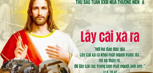 11.09.2026 – Thứ Sáu Tuần XXIII Thường Niên, Năm A – Lấy Cái Xà Ra (Luca 6,39-42)