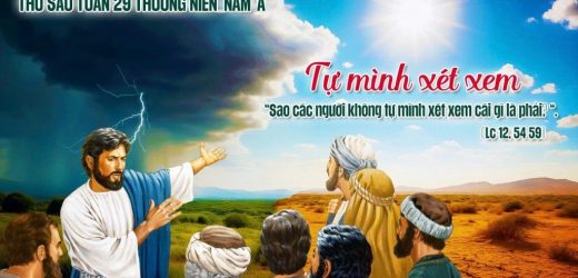23.10.2026 – Thứ Sáu Tuần XXIX Thường Niên, Năm A – Tự Mình Xét Xem (Luca 12,54-59)